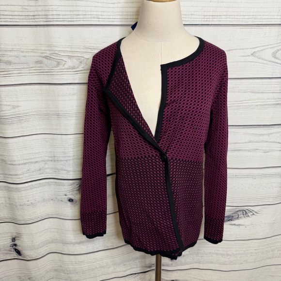 Pendleton pink black one button cardigan - Picture 1 of 4